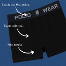 Kit 5 ou 10 Cuecas Boxer Masculinas Polo Wear Microfibra Leve e Elástico Confortável