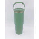 Garrafa de Água Térmica 600ML/900ML de Academia inoxidável com Alça Flip